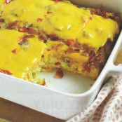VEGETABLE CHEESY BACON BRUNCH CASSEROLE