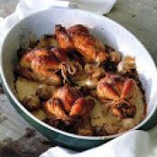 Chicken with Calvados, Onion and Cream