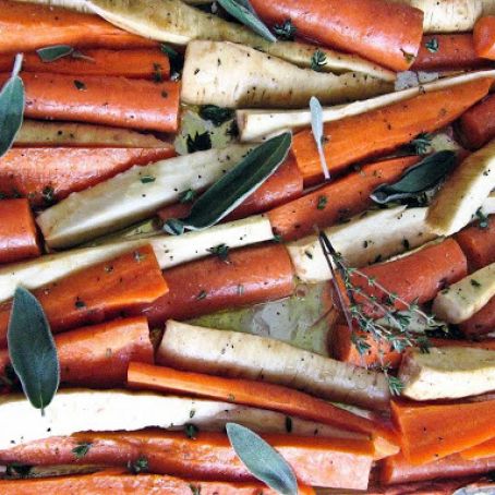 Roasted Carrots and Parsnips with Fresh Herbs