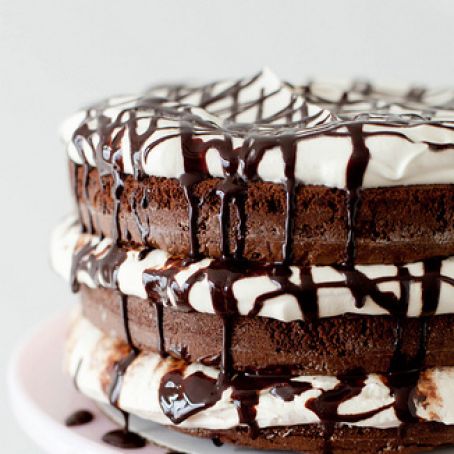 Mudslide Brownie Layer Cake