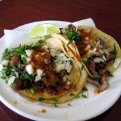 Tacos Al Pastor with Salsa Verde