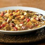 Chicken and Sausage Gumbo Over Rice