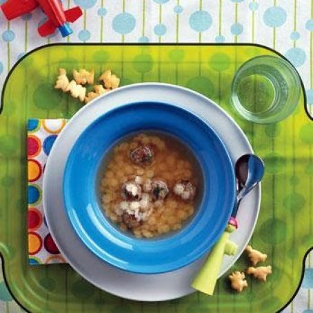 Chicken Soup with Stars and Meatballs