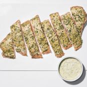 Salmon with Mustard, Tarragon and Chive Sauce