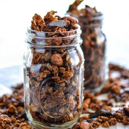 Coconut Almond Granola with Dark Chocolate Chunks
