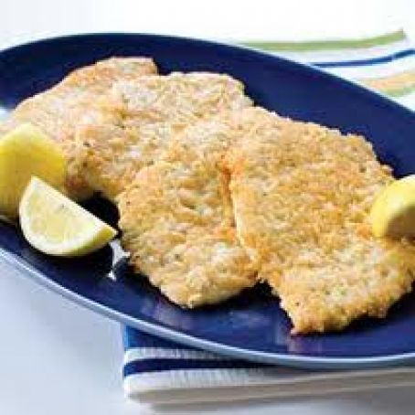 Parmesan-Crusted Fake Chicken Cutlets