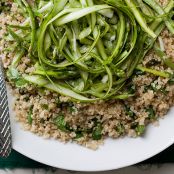 Quinoa and Asparagus Salad with Mimosa Vinaigrette