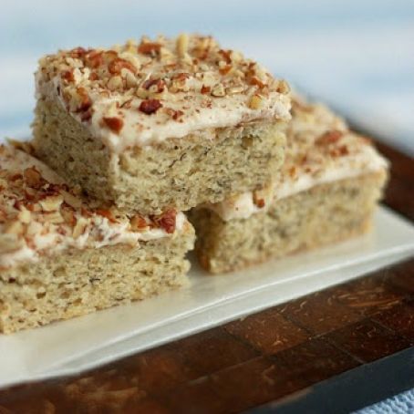 Banana Bars with Cinnamon Frosting