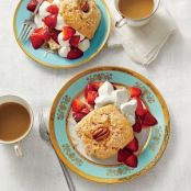 Coconut-and-Pecan Strawberry Shortcakes