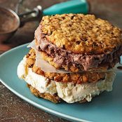 Peanut Butter Oatmeal Biggies Ice Cream Sandwiches