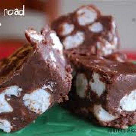 Shortcut Rocky Road Fudge