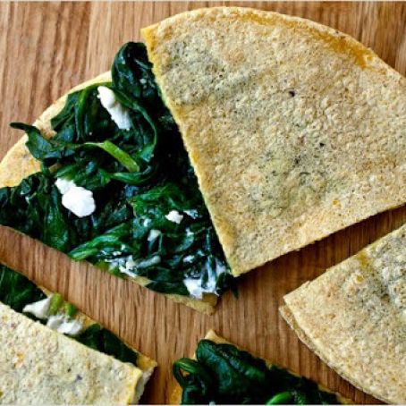 SPINACH & GOAT CHEESE QUESADILLAS