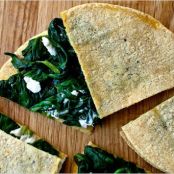 SPINACH & GOAT CHEESE QUESADILLAS