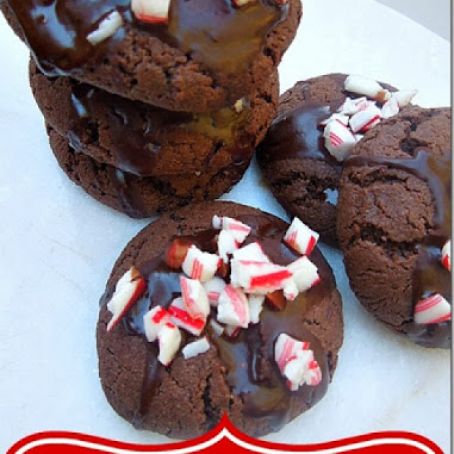 Chocolate Peppermint Cookies - Christmas