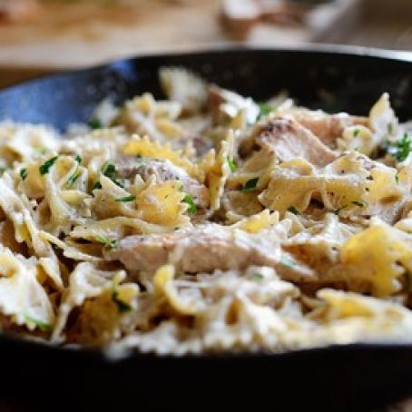 Bowtie Chicken Alfredo