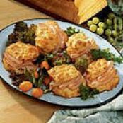 Cheddar Scones with Smoked Turkey