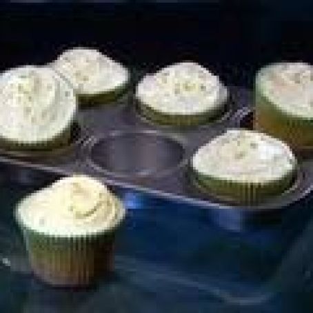 Key Lime Coconut Cupcakes with White Chocolate Frosting