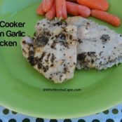 Slow Cooker Lemon Garlic Chicken