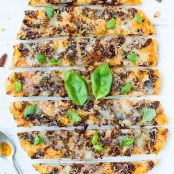 One-Hour Sun-dried Tomato, Basil, and Mozzarella Focaccia Bread