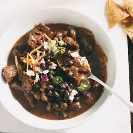 Beef Chili with Ancho, Mole, and Cumin