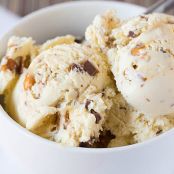 Malted Vanilla Ice Cream with Peanut Brittle & Milk Chocolate Chunks