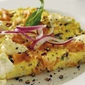 Smoked Salmon and Cream Cheese Frittata