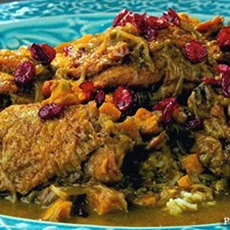 Coconut-Cranberry Chicken Curry