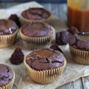 Starbucks Style Gluten Free Chocolate Caramel Muffins - Gluten-Free on a Shoestring