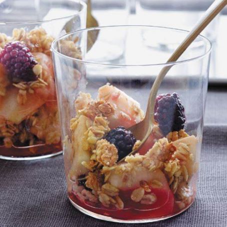 Four-Spice Pear, Apple, and Blackberry Crisp