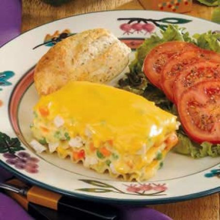 Cheesy Chicken Lasagna