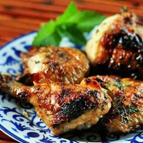Honey Mint Glazed Chicken