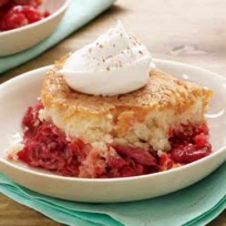 RHUBARB DUMP CAKE