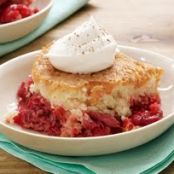 RHUBARB DUMP CAKE
