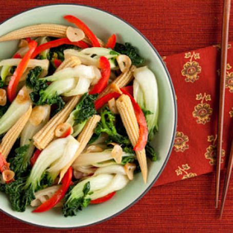 Garlicky Stir-Fried Baby Bok Choy