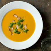 CURRIED CARROT & ALMOND SOUP