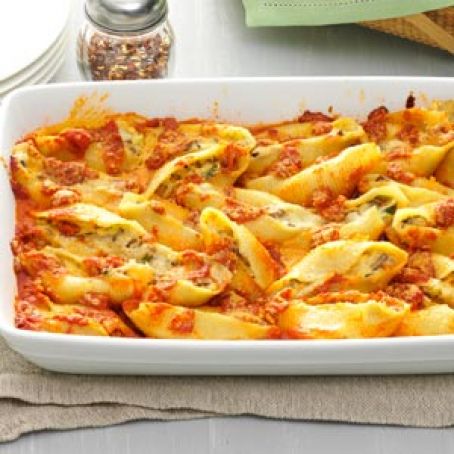 Five-Cheese Jumbo Shells Recipe