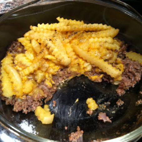 Cheeseburger French Fry Casserole/Vicky/Pinterest