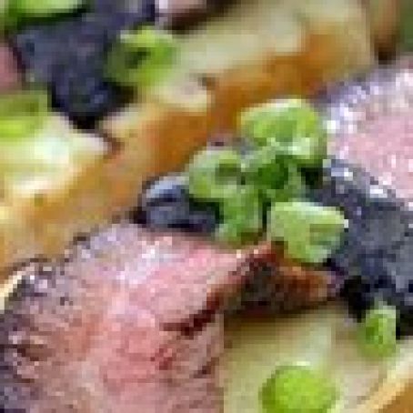 Flank Steak with Balsamic BBQ Sauce