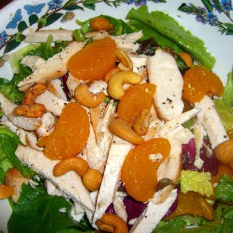 Mandarin Orange Chicken Salad with Cashews