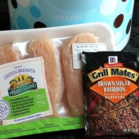 Brown Sugar Bourbon Crockpot Chicken Breasts