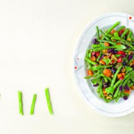 Green Beans & Tomatoes with Nicoise Dressing