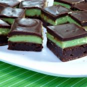 Fudgy Mint Squares