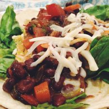 Black Bean and Eggs Wrap