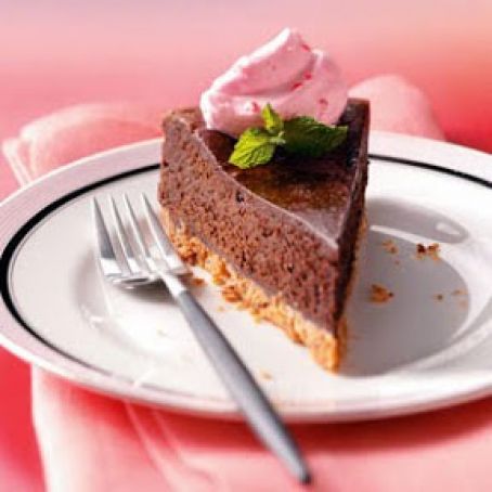 Truffle Cake with Peppermint Cream