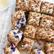 Blueberry Buckle Recipe With Lemon Glaze