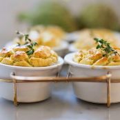 Artichoke Souffle w/ Goat Cheese and Thyme