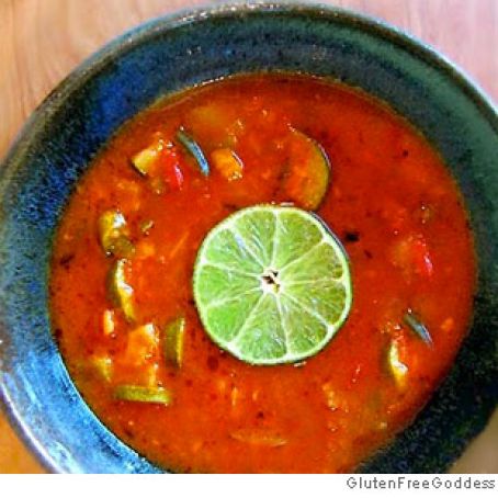 Fresh Vegetable Soup With Lime