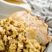 Instant Pot Pork Loin & Stuffing