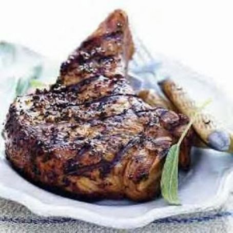 Bourbon Glazed Pork Chops     (Paula Deen)