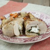 Chicken Bacon Roulades with Creamy Pancetta Dressing